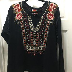 Johnny Was Issoria Pop-over Sweatshirt